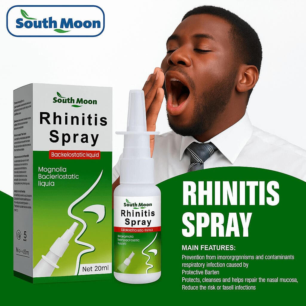 characteristique spray confort nasale Flacon de spray confort nasal posé sur un fond naturel.